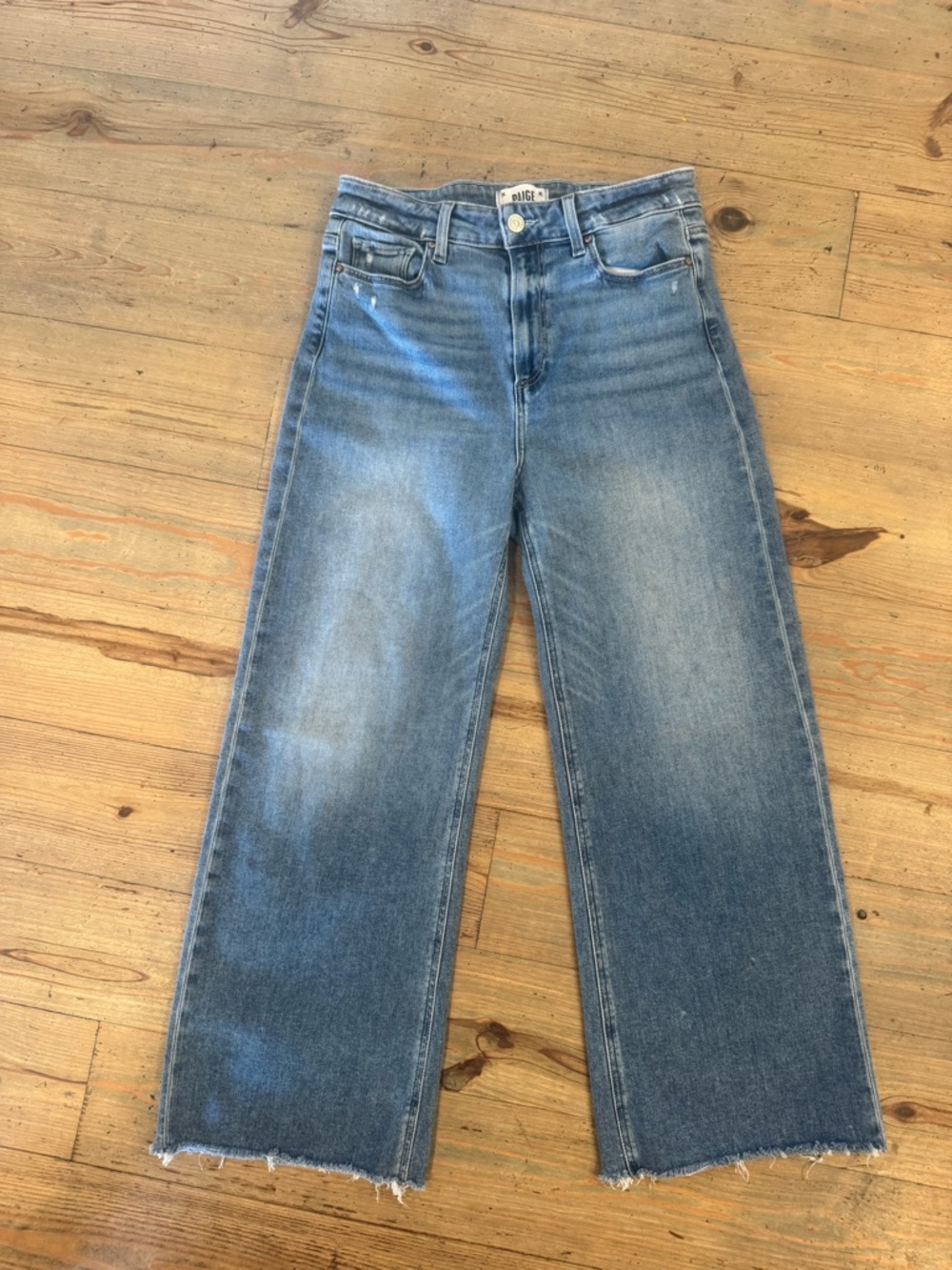 Paige: Anessa Raw Hem in Rock Show Distressed denim size 29 - Picture 7 of 7